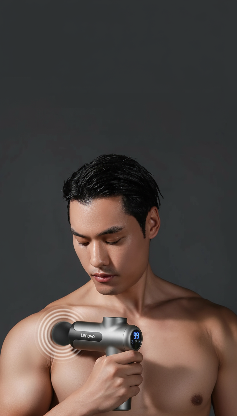 Pistolet Fascia Lenovo | Masseuse musculaire professionnelle avec écran tactile LED